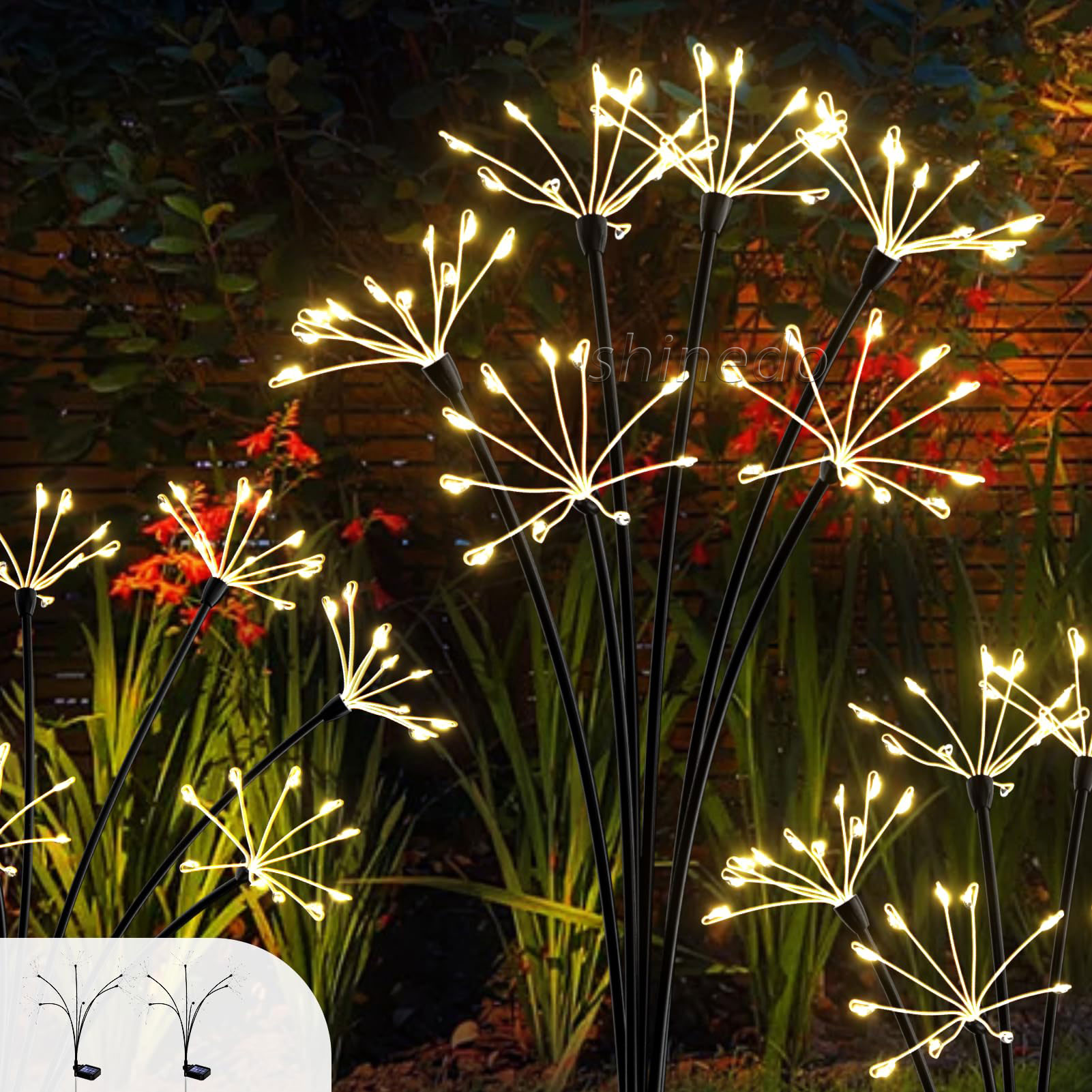 Solar Powered Outdoor Grass Globe Dandelion Lamp LED For Garden Lawn Landscape Lamp Holiday Light SD-SL1533