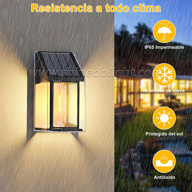 Solar LED human body sensing wall light tungsten wire garden Villa courtyard waterproof night light SD-SL1535