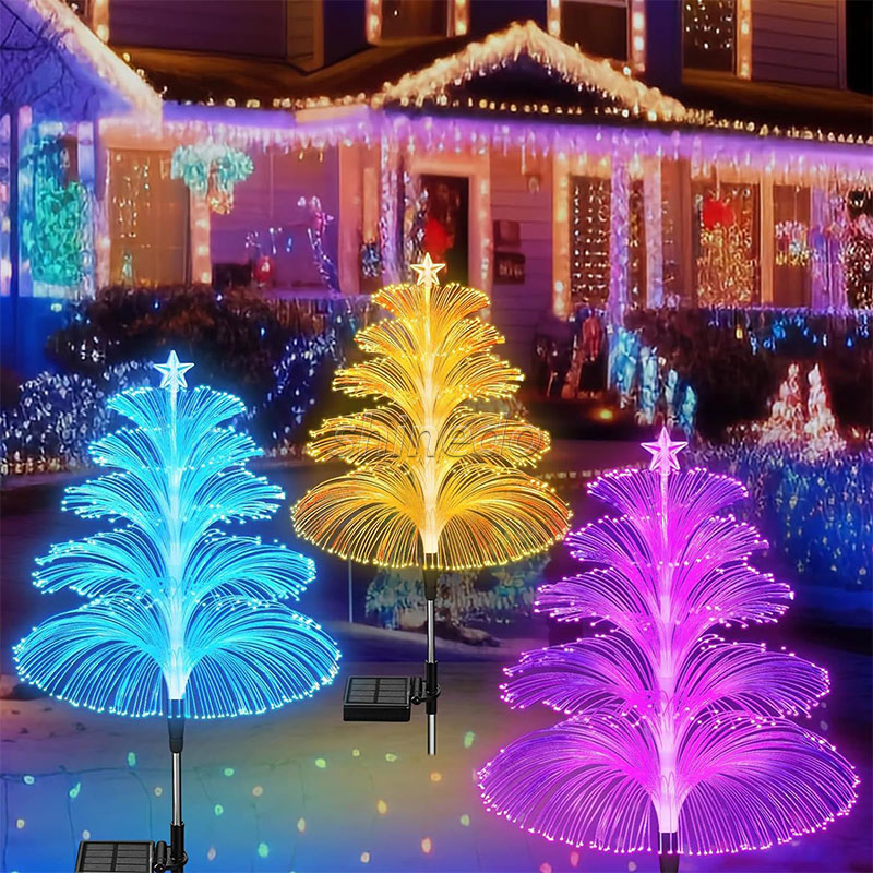 Solar LED five-layer jellyfish reed light outdoor glow decorative lawn light SD-SL1537