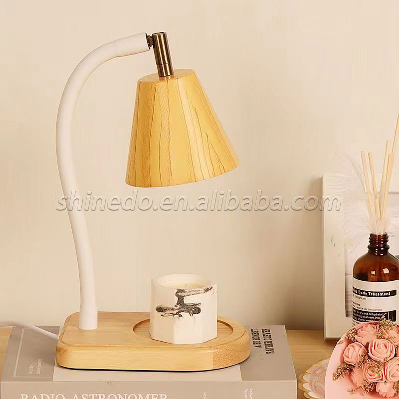 Electric Candle Incense Burner Retro Candle Warming Lamp Safe Candle Heating Lamp Dimming Switch for Home SD-SL1624