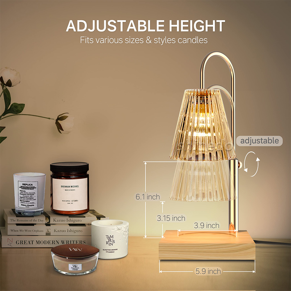 Novelty Candle Warmer Night Light Table Lamp Lantern Candle Melting Aromatherapy Wax Melting Lamp For Bedroom Decoration SD-SL1188