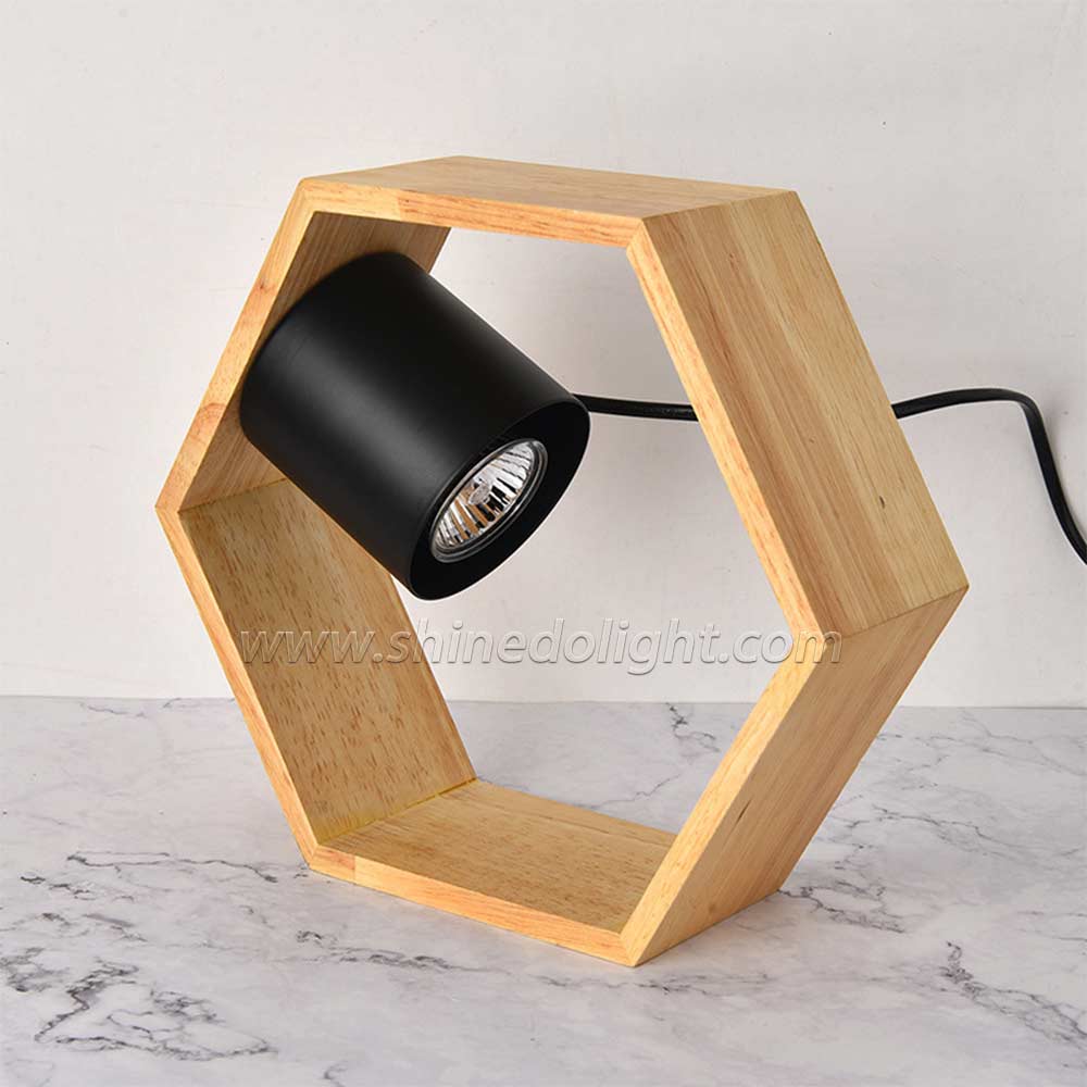 Aromatherapy Wax Candle Warmer Melting Dimming Night Light Wooden Base Bedside Desk Safety Table Lantern Lamp SD-SL1222