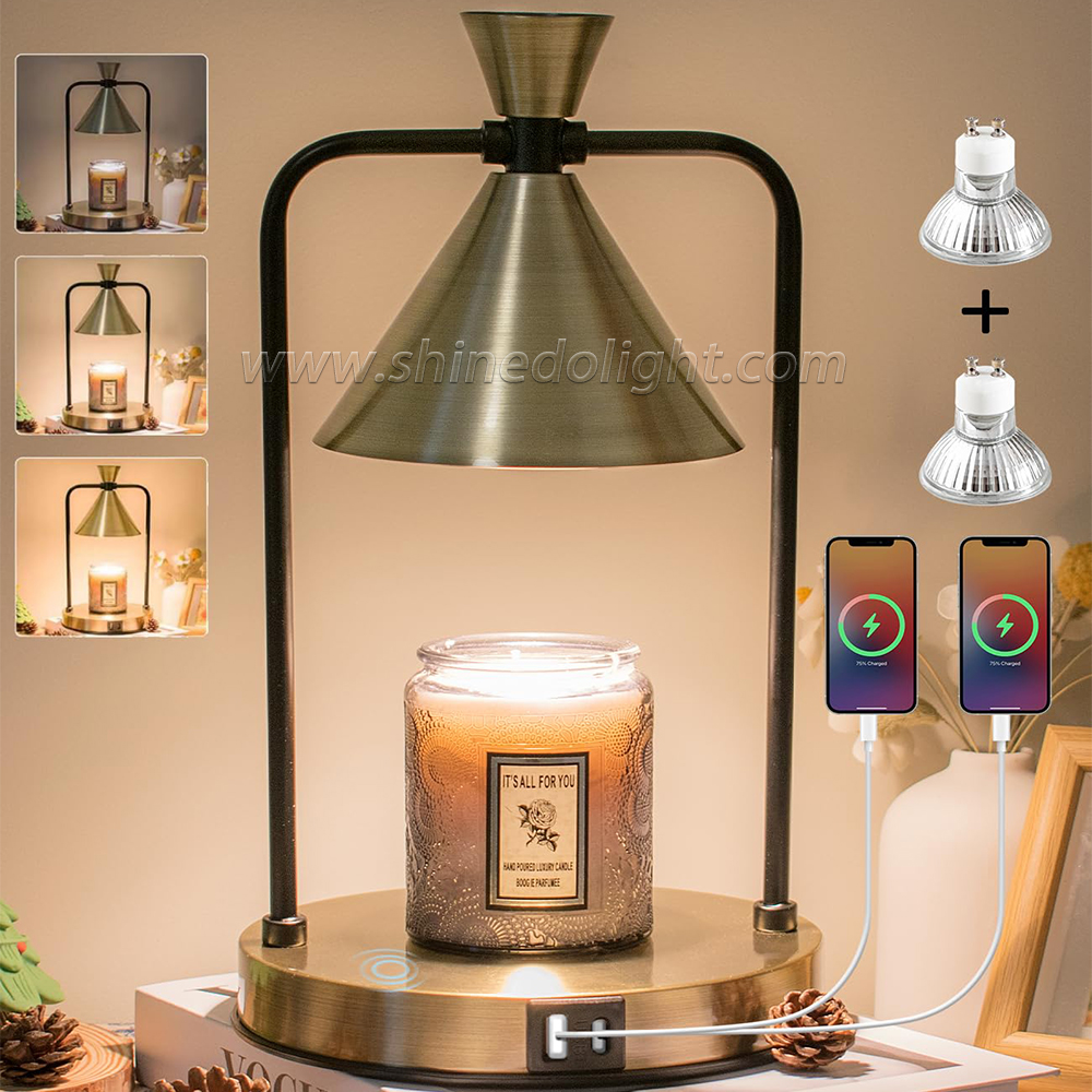 Candle Warmer Electric Wax Melt Candle Melting Waxing Burner Aromatherapy light For Home Bedroom Office Decoration SD-SL1194