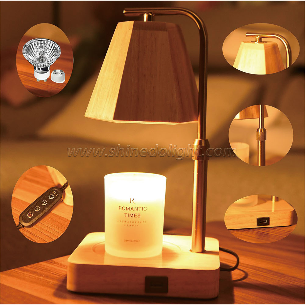 Candle Warmer Night Light Table Lamp Aromatherapy Retro Melting Wax Lamp Christmas Modern Candle Lighting Decoration SD-SL1273