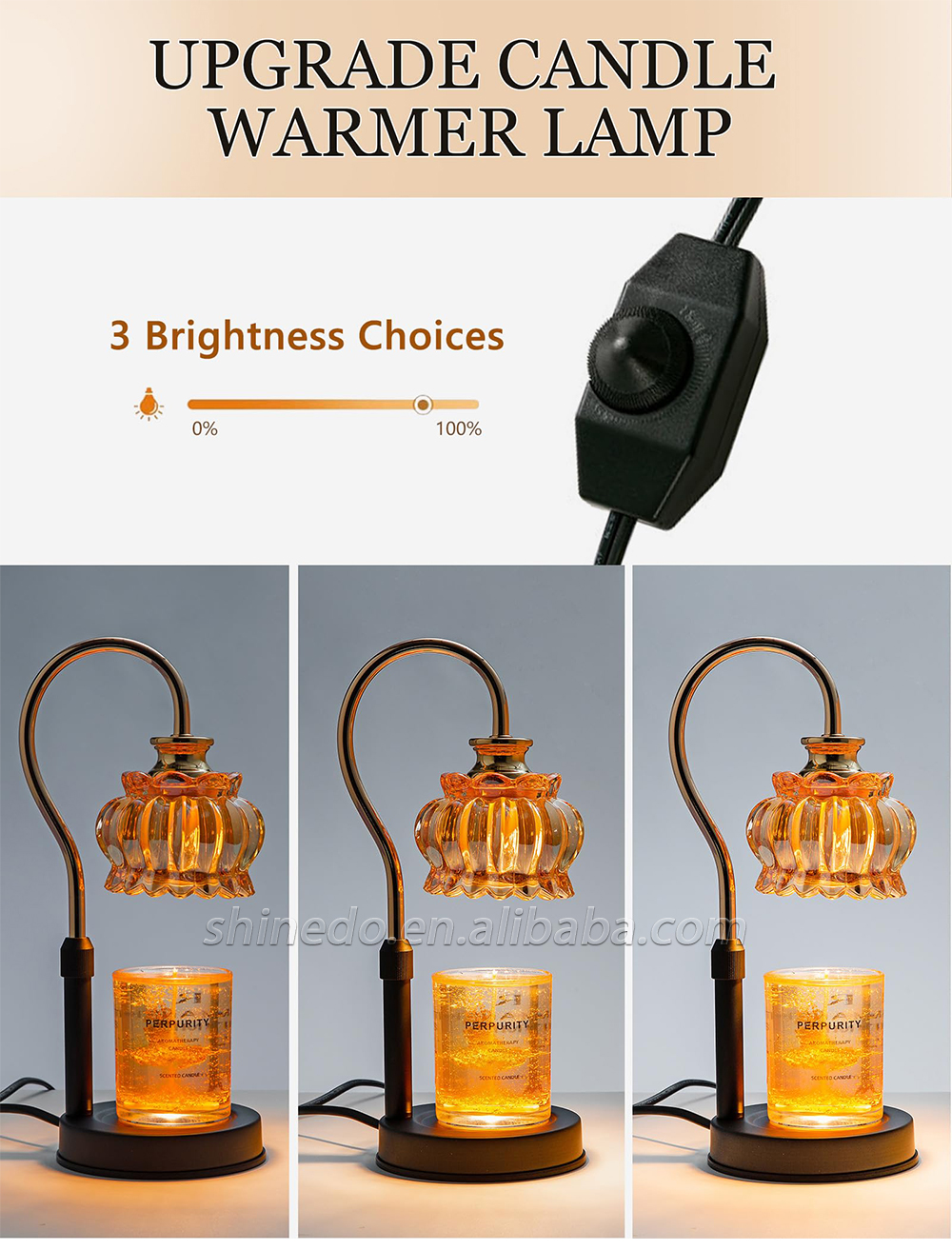 Diffuser Desk Lamp Dimmable Candle Warmer Lamp Night Light Ornaments Christmas Gift Home Decor Plug for Wedding Party SD-SL1256