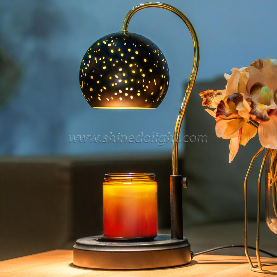 Dimmable Candle Warmer Lamp Bedroom Bedside Aroma Lamps Mood Light Glass Indoor Lighting Lights Home Dec SD-SL1269