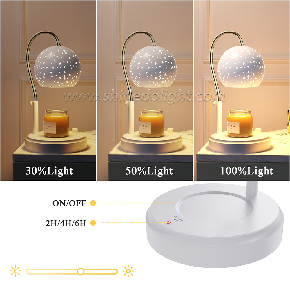 Dimmable Candle Warmer Lamp Bedroom Bedside Aroma Lamps Mood Light Glass Indoor Lighting Lights Home Dec SD-SL1269