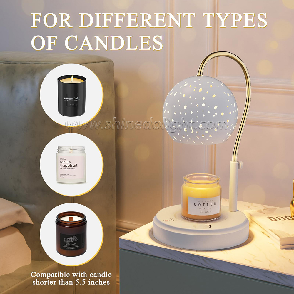 Dimmable Candle Warmer Lamp Bedroom Bedside Aroma Lamps Mood Light Glass Indoor Lighting Lights Home Dec SD-SL1269