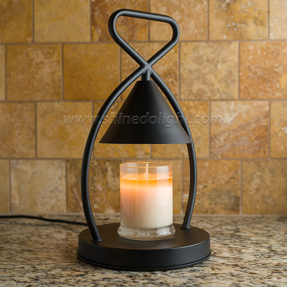 Electric Candle Warmer Lamp Retro Candle Melting Table Lamp Dimming Switch Candle Incense Burner for Home SD-SL1259