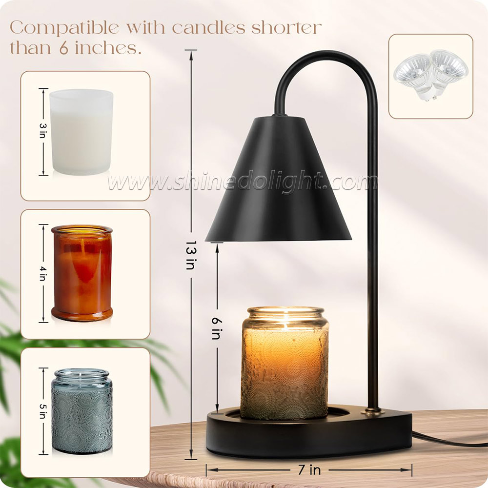 Electric Candle Heating Lamp Retro Candle Warmer Light Dimming Switch Melting Wax Night Light Romantic Table Lamp Decor SD-SL1260