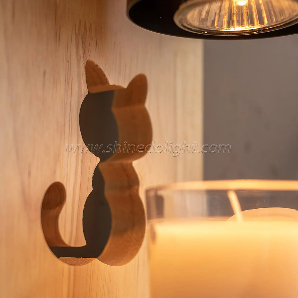 Candle Warmer Lamp Aromatherapy Wax Table Bedroom Wood Nordic Melting Timing 110V/220V Indoor Lighting Lights SD-SL1262