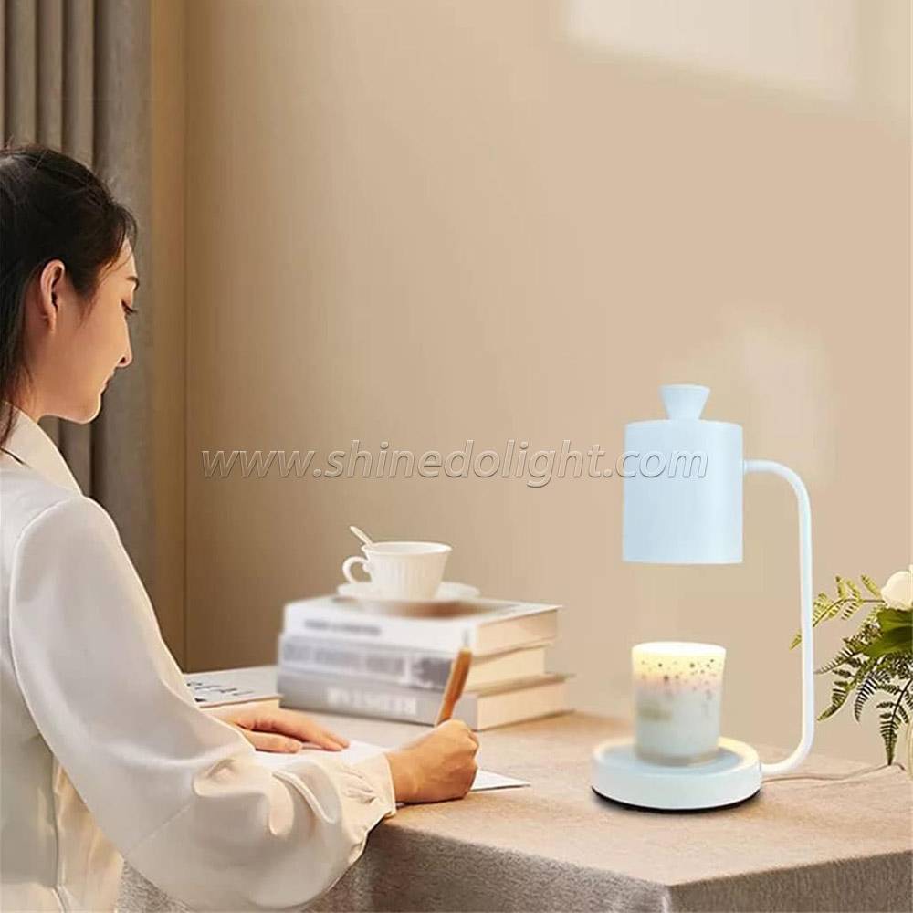 Romantic Home Bedside Table Lamp Candle Light Timing Melting Wax Lamp Gift Melting Candle Warmer Lamp SD-SL1264