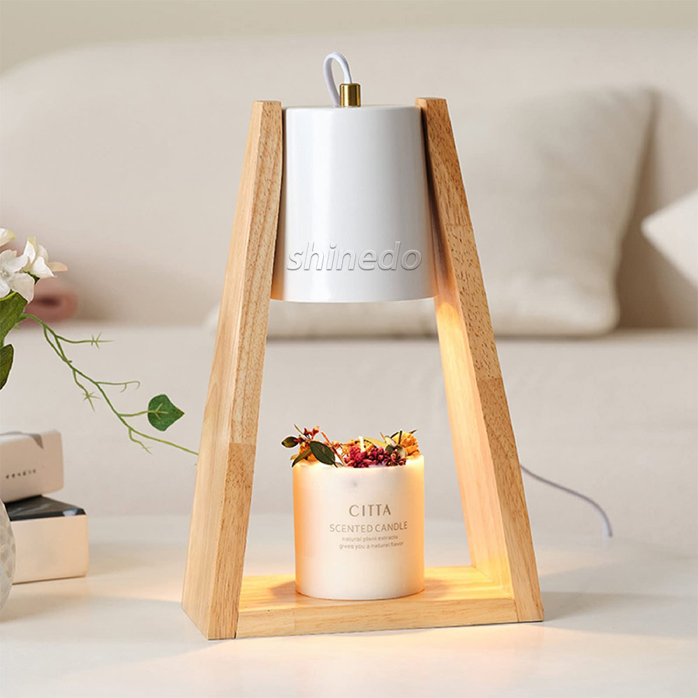 Wood art aromatherapy wax melting lamp Dimming Aroma Candle Warmer Lamp SD-SL1266