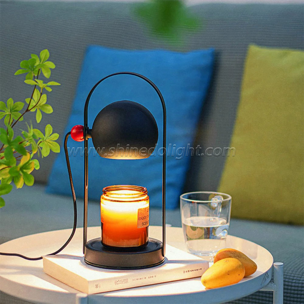 Electric Candle Warmer Lamp Retro Candle Melting Table Lamp Dimming Switch Candle Incense Burner for Home Furnishing Furnishings SD-SL1279