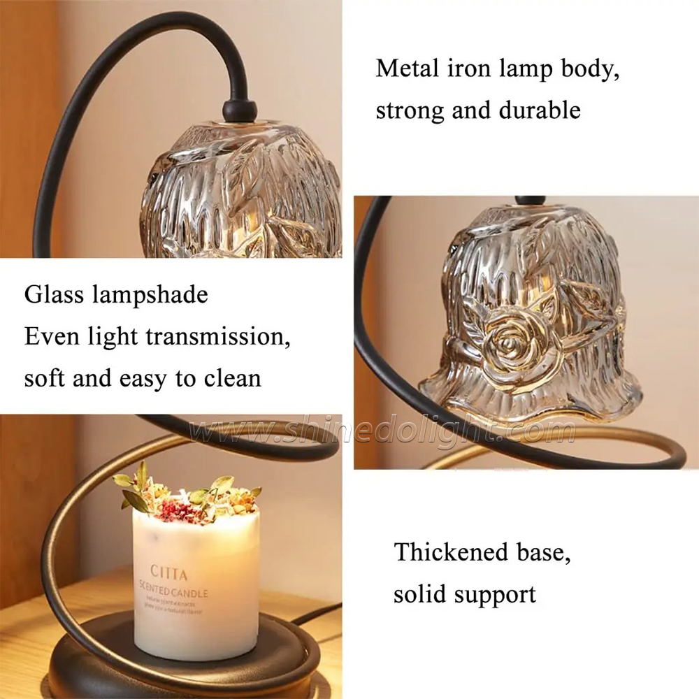 Desk lamp Electric Candle Warmer with Timer Dimmable Candle Lamp Candle light SD-SL1243