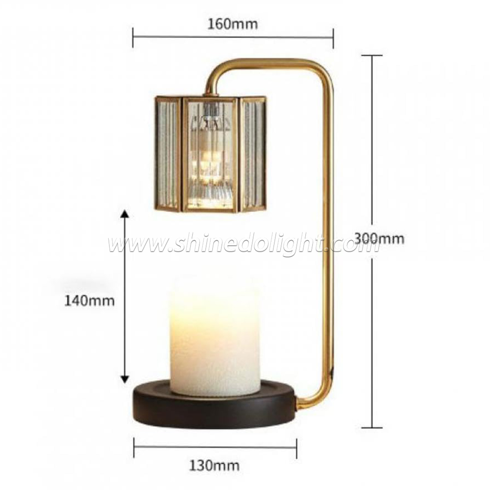 Modern Candle Warmer Lamp Metal Wax Burner Retro Melting Wax Lamp Table Lamp Fragrance Light Desk Decor Lighting SD-SL1126