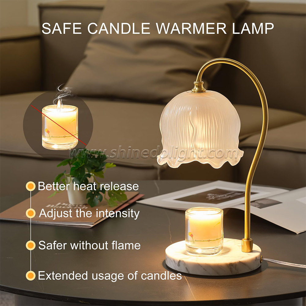 Led Table Light Candle Warmer 220V LED Lamp Dimming Aromatherapy Lamp for Bedroom Bedhead Home Decor Lighting Gift for Mom Girl SD-SL1251