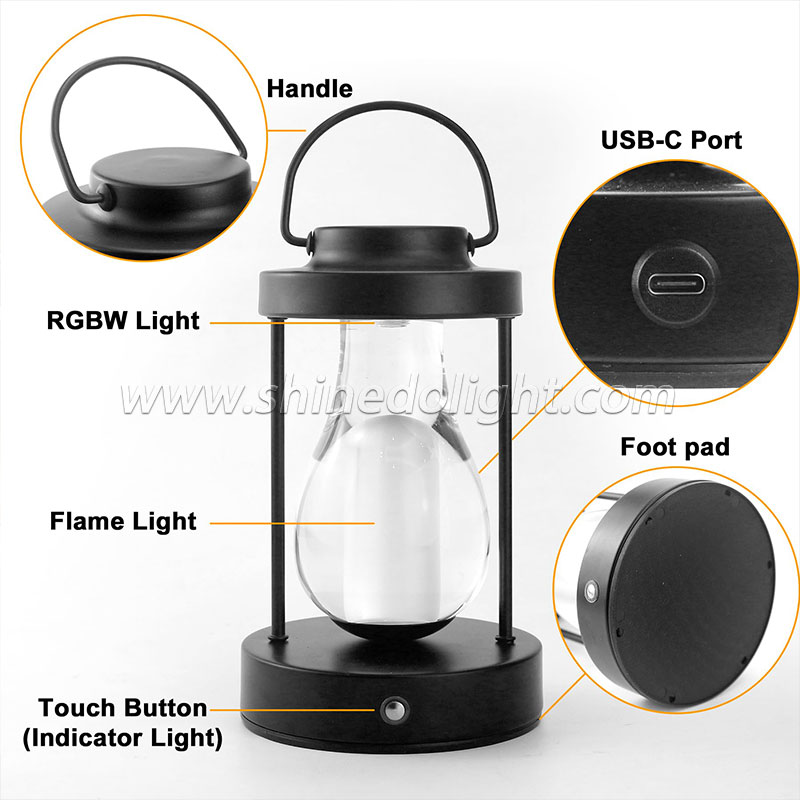 Electric Candle Melt Lantern Retro Candle Incense Burner Safe Candle Warming Lamp Dimming Switch for Home SD-SL1282