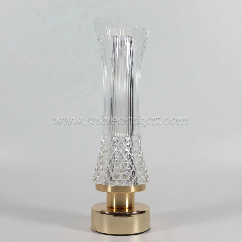 LED Crystal Table Lamp Rose Light Projector Touch Adjustable Romantic Diamond Atmosphere Light USB Touch Night Light SD-SR454