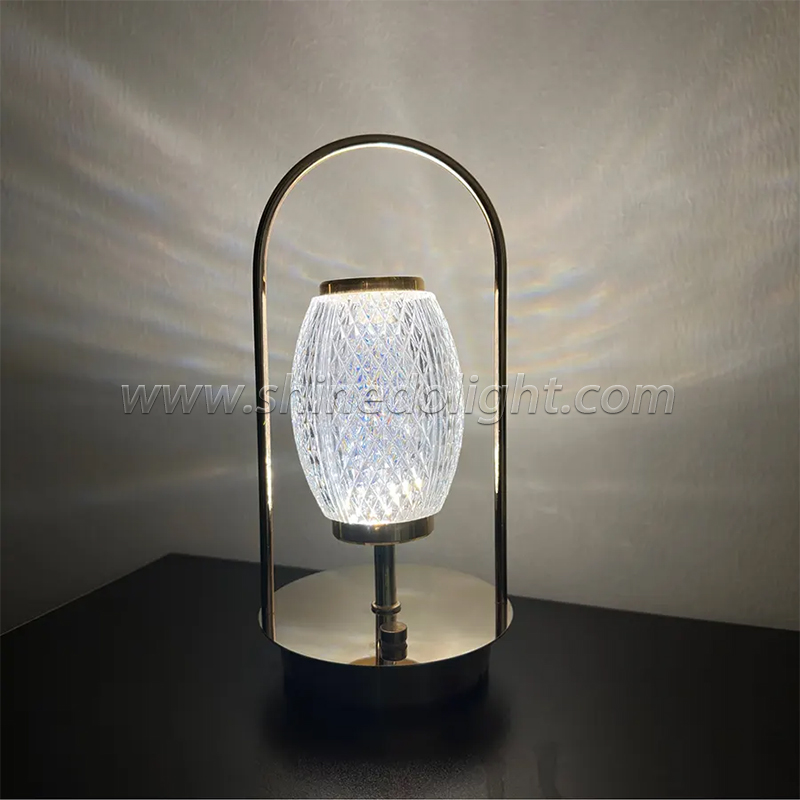 LED Crystal Table Light Rose Lamp Projector warm light Adjustable Romantic Diamond Atmosphere Light USB Night Light SD-SR463