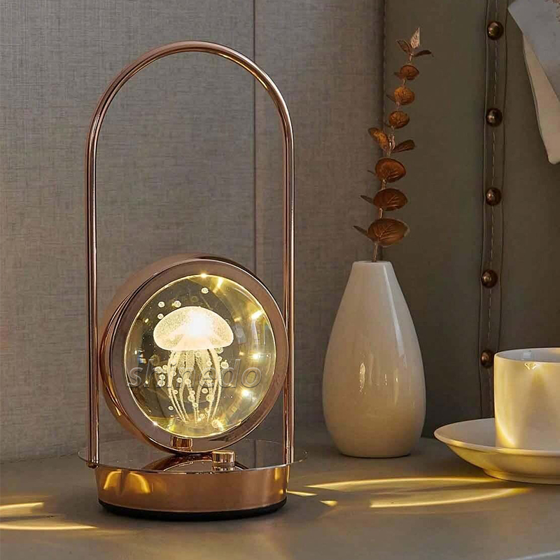 Crystal Table Lamps Desk Lights Led Luxury French Creative Modern Design Fabric Lighting Living Room Office Indoor Crystal Lamp SD-SR466