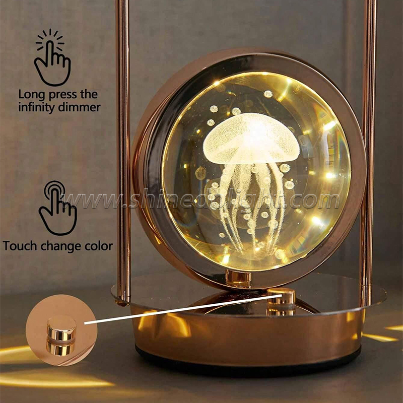 Crystal Table Lamps Desk Lights Led Luxury French Creative Modern Design Fabric Lighting Living Room Office Indoor Crystal Lamp SD-SR466