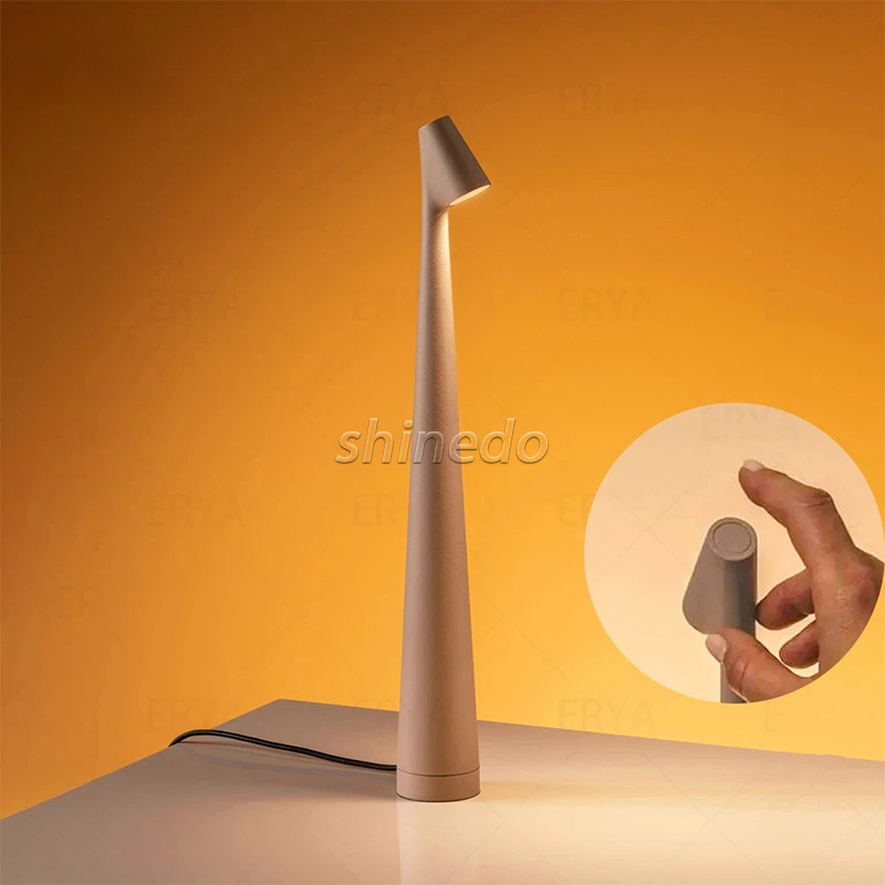 Rechargeable Table Lamp LED Touch Sensor Desktop Night Light Wireless Reading Lamp for Restaurant Hotel Bar Bedroom Decor Light SD-SR470