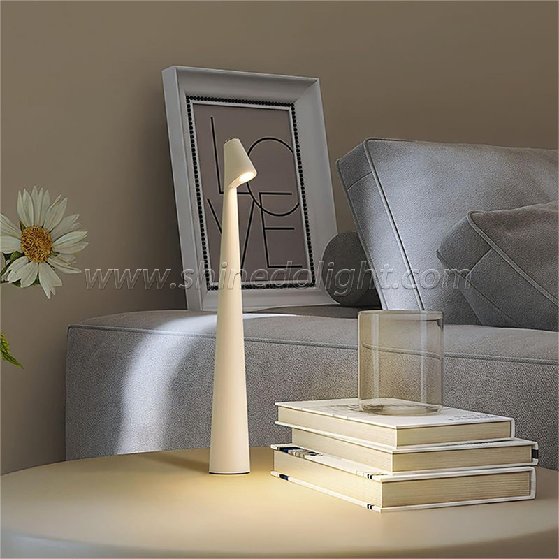 Rechargeable Table Lamp LED Touch Sensor Desktop Night Light Wireless Reading Lamp for Restaurant Hotel Bar Bedroom Decor Light SD-SR470