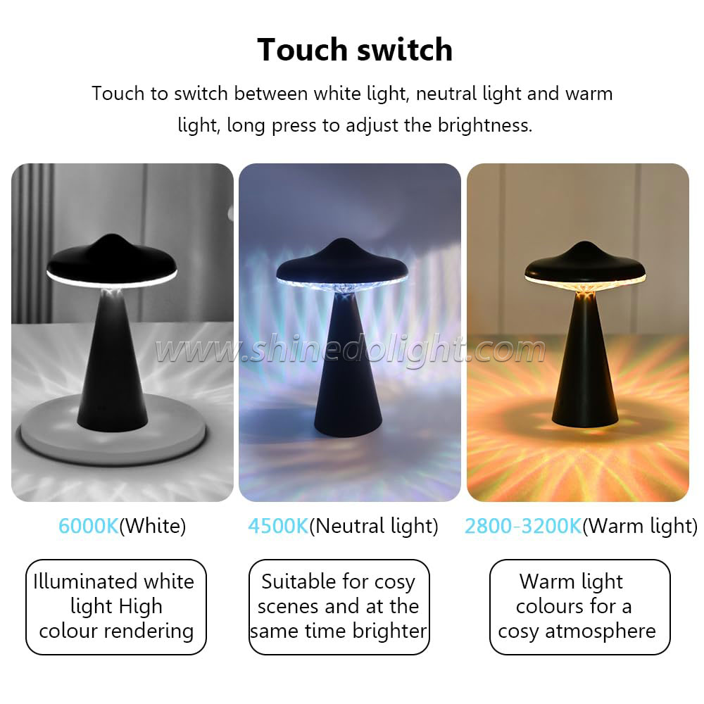 Portable Multifunctional Table Lamp Music Breathing Melody Rechargeable Desk Light SD-SR476