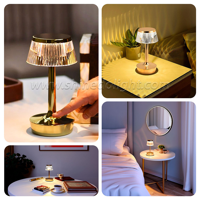 Crystal LED Table Lamps Night Light Bedroom Living Bedside Lighting Fixture Nordic Home Decoration Desk Lamp SD-SR507