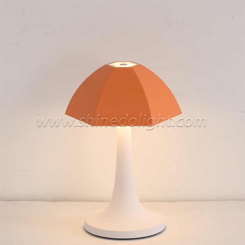 LED Nordic Rechargeable Portable Table Lamp Touch Dimmable Mushroom Table Lights Living Room Bedroom Designer Atmosphere SD-SR620