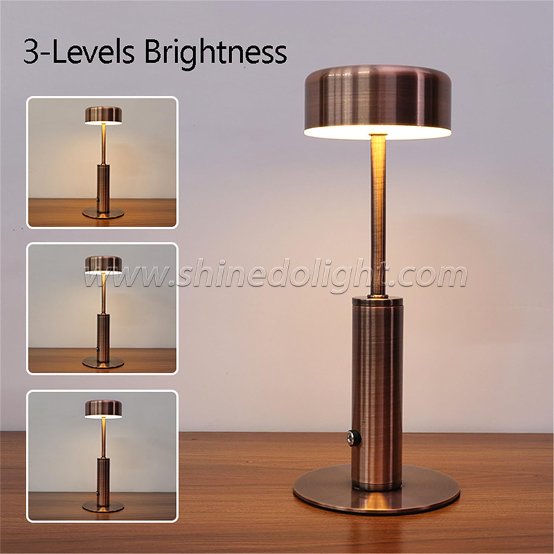 Wholesale Touch Control Luxury Modern Wireless Cordless Vintage Ornament Atmosphere Restaurant and Cafe Desk Lamp Night Light SD-SR622