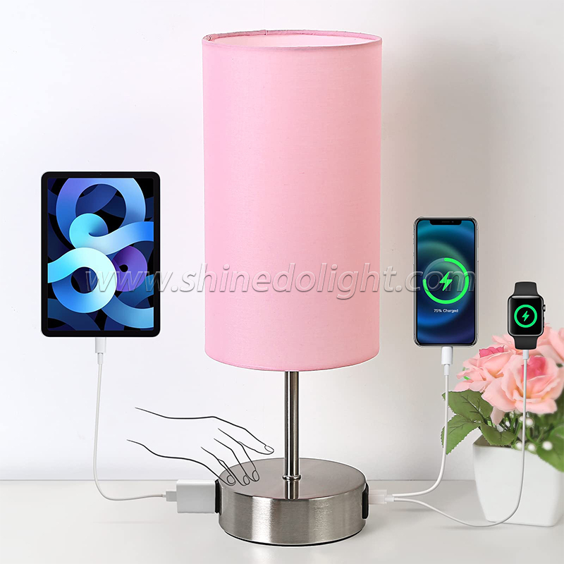 High Quality Table Lamp Modern Bedside Touch table Lamp USB Rechargeable table Lamp For Bedside Living Room SD-SR624