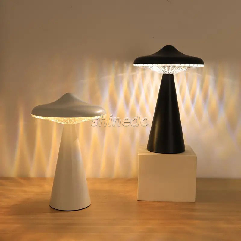 UFO mushroom lamp simple atmosphere night three color variable light bedroom night light SD-SR625