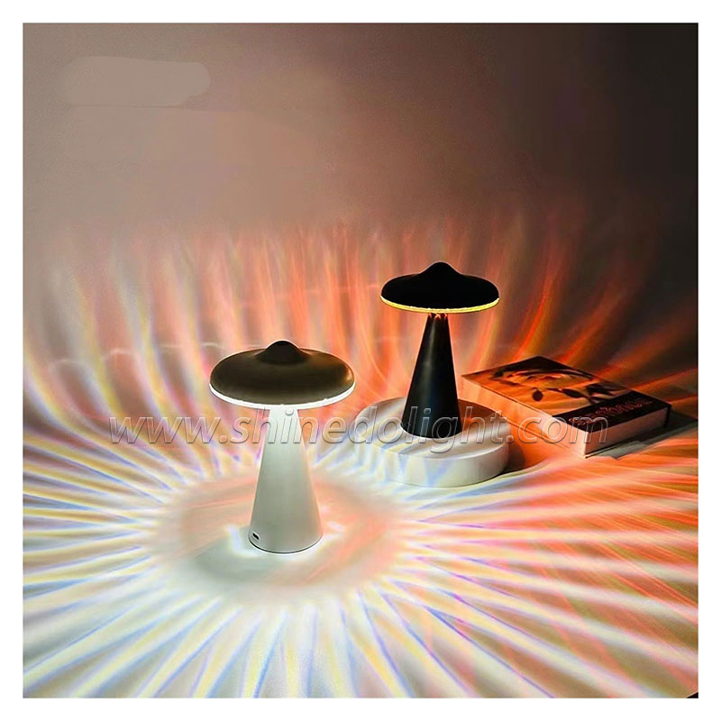 UFO mushroom lamp simple atmosphere night three color variable light bedroom night light SD-SR625