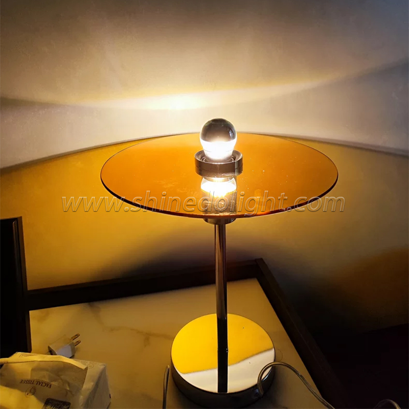 Nordic Simple Design Led Metal Floor Lamp Modern Industrial Glass Lamp Modern Style Chrome Round Side Atmosphere SD-SR634