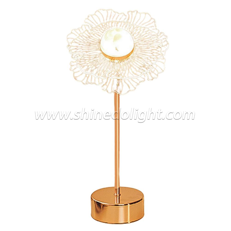 Flower Decoration Table Lamp Bedroom ins Bedside Night Light Warm Table Lamp Art Decor LED Table Light Living Room Bedside SD-SR635