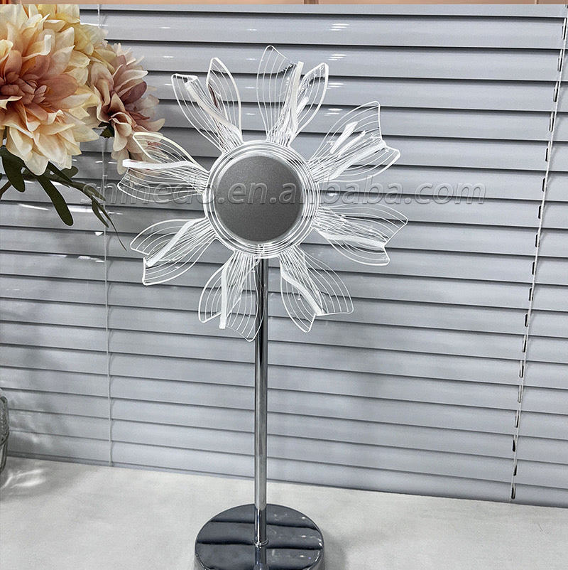 Table Lamp Bedroom Home Decor Night Light Sunflower Design Metal Shade Atmosphere Table Night Light Table Lamp Home Decoration SD-SR637