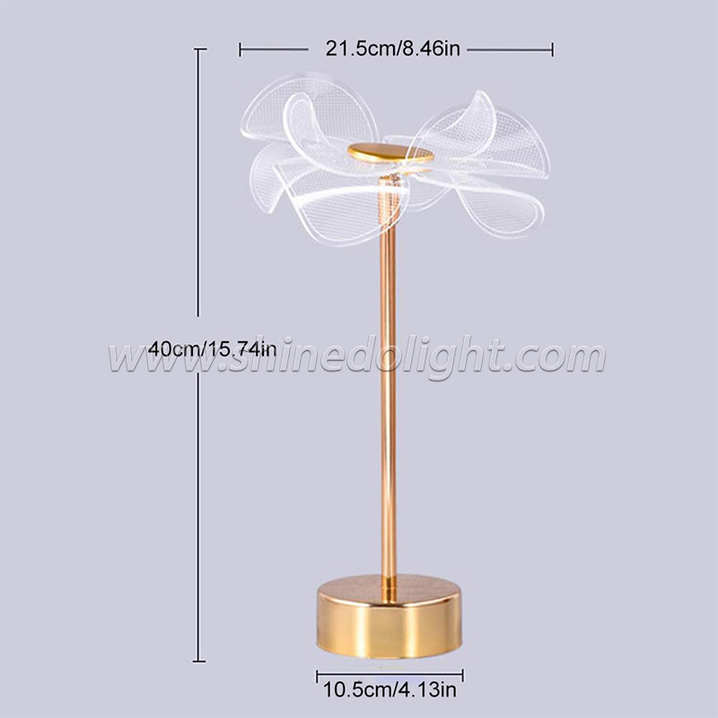 New Modern Minimalist Home Decor Light Luxury Living Room Bedroom Rechargeable Decorative Glass Crystal Led Table Lamp SD-SR638