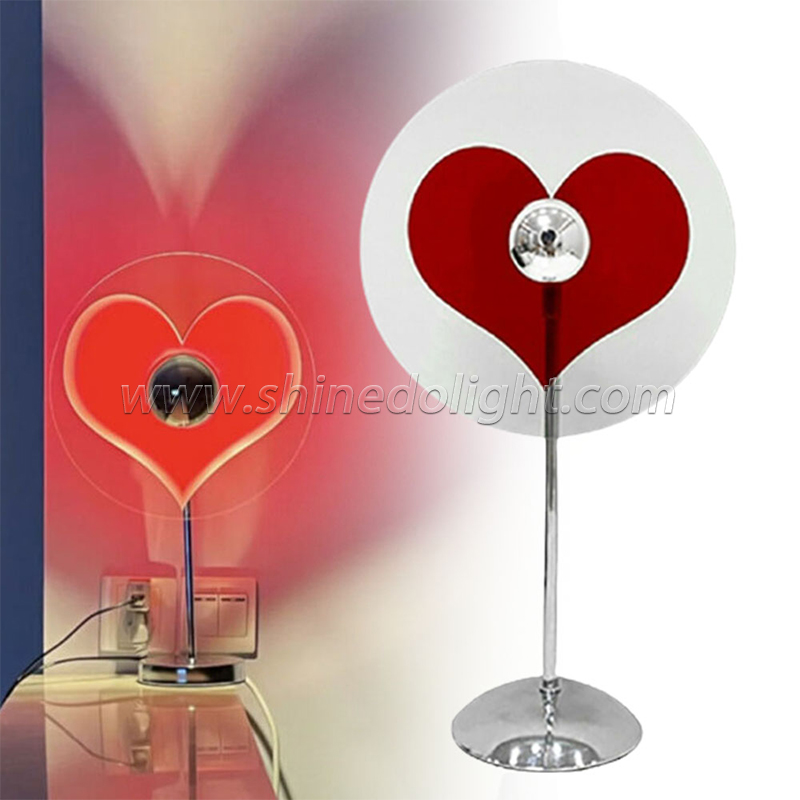 Romantic Love Table Lamp Heart-shaped Led Sunset Night Light Table Valentine's Day Red Love Heart Shape Night Light SD-SR639