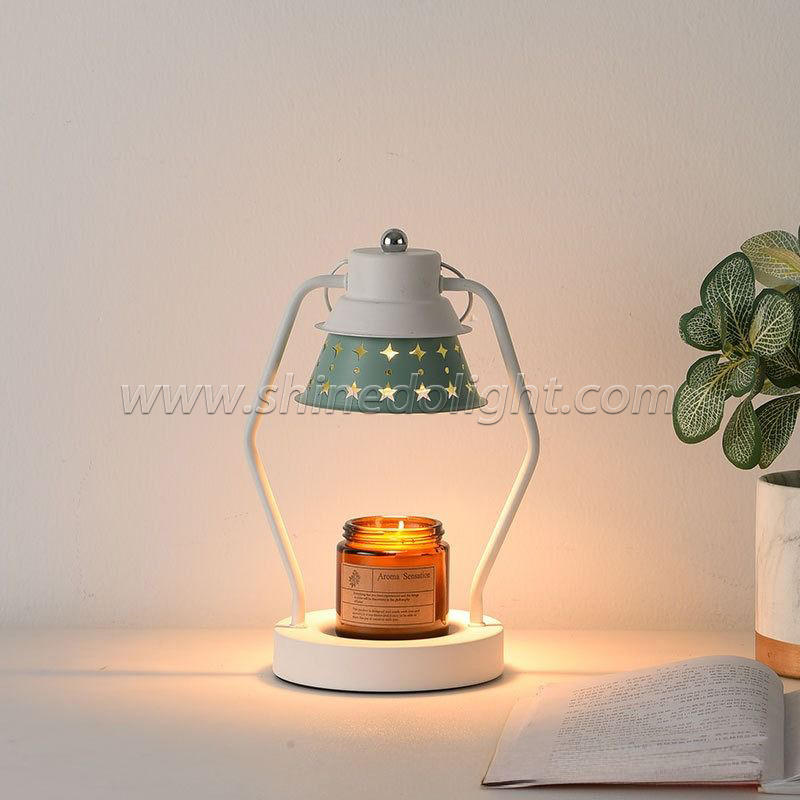 Metal Large Candle Lantern Warmers Lamp Candle Oil Burner Aromatherapy Decorative Table Lamp Gifts For Women SD-SL1639