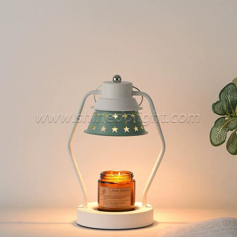 Metal Large Candle Lantern Warmers Lamp Candle Oil Burner Aromatherapy Decorative Table Lamp Gifts For Women SD-SL1639