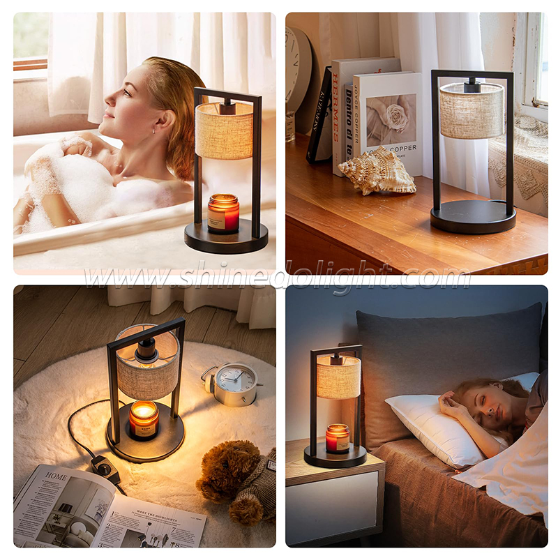 Luxury Fragrance Night Lamp Oil Diffuser Soy Wax Candles Melt Warmer Burner Electric Candle Warmer Lamp SD-SL1248