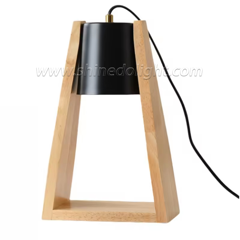 Solid Wood Lamp Body Electric Candle Warmer Wax Melt Lamps Scented Candles for Desk, Table, Bedroom Night Lights SD-SL1584