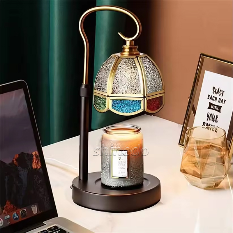 Nordic Candle warmer lamp Table Lamp Glass Aroma Candles LED Desk Lamp Bedside Study Home Ambiance Decorative Table Light SD-SL1654