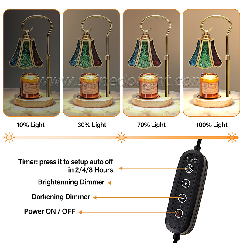 Candle Warmer Lamps Electric Dimmable Gift for Housewarming Home Decor for Scented Wax Oil SD-Sl1655