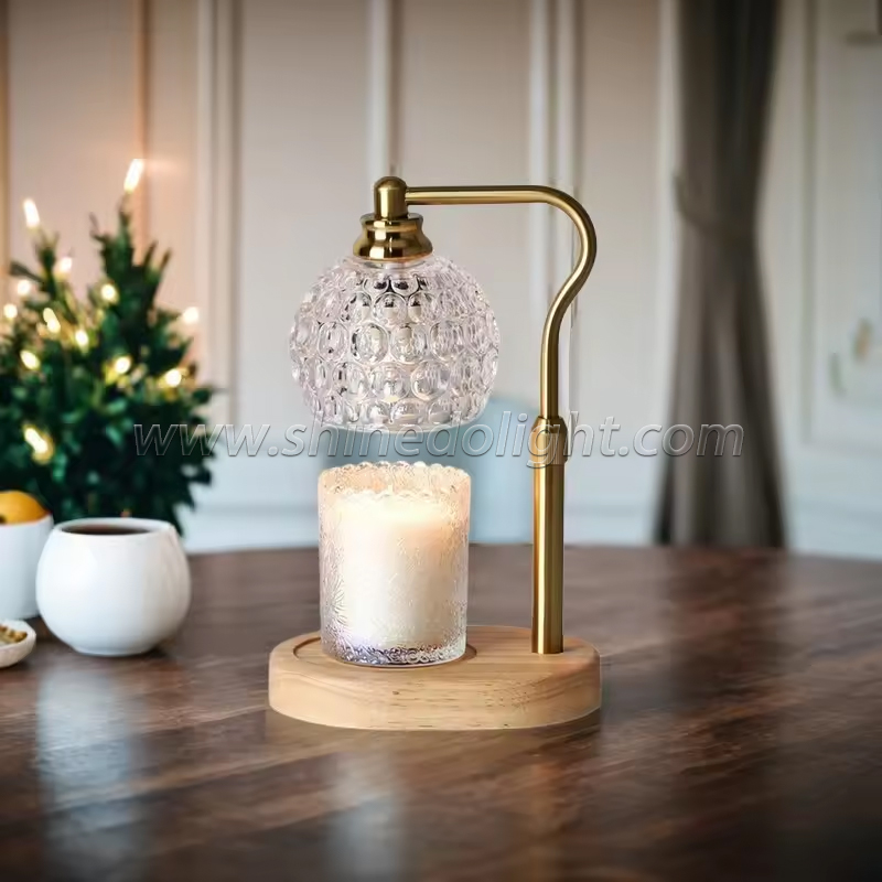 Crystal Candle Warmer Electric Wax Melt Lamp Bedroom Desk Table Lamps Waxing Burner Aromatherapy Light Indoor Lighting SD-SL1659