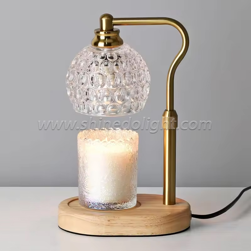 Crystal Candle Warmer Electric Wax Melt Lamp Bedroom Desk Table Lamps Waxing Burner Aromatherapy Light Indoor Lighting SD-SL1659