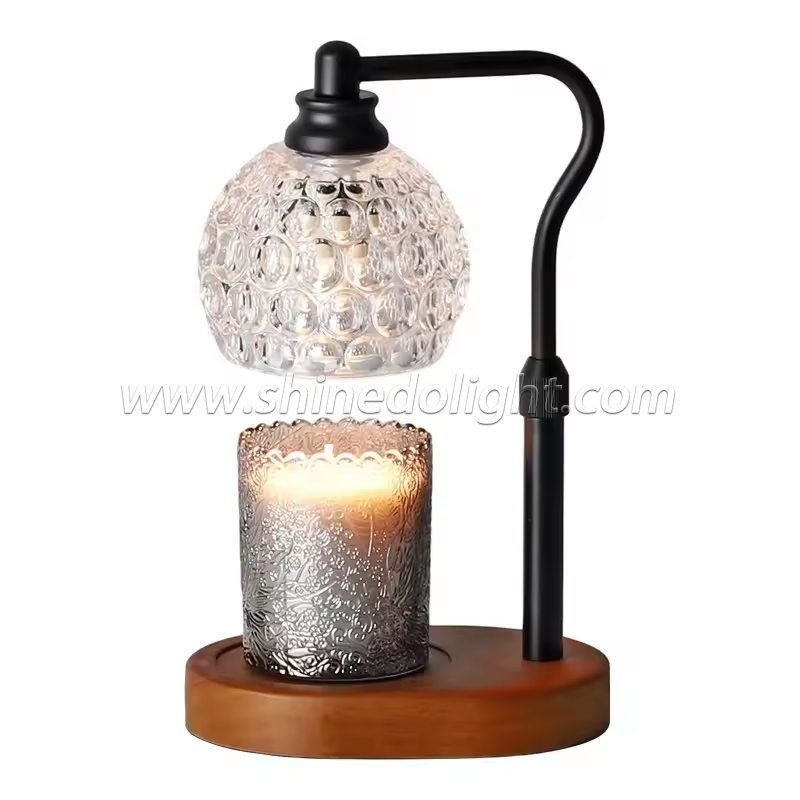 Crystal Candle Warmer Electric Wax Melt Lamp Bedroom Desk Table Lamps Waxing Burner Aromatherapy Light Indoor Lighting SD-SL1659