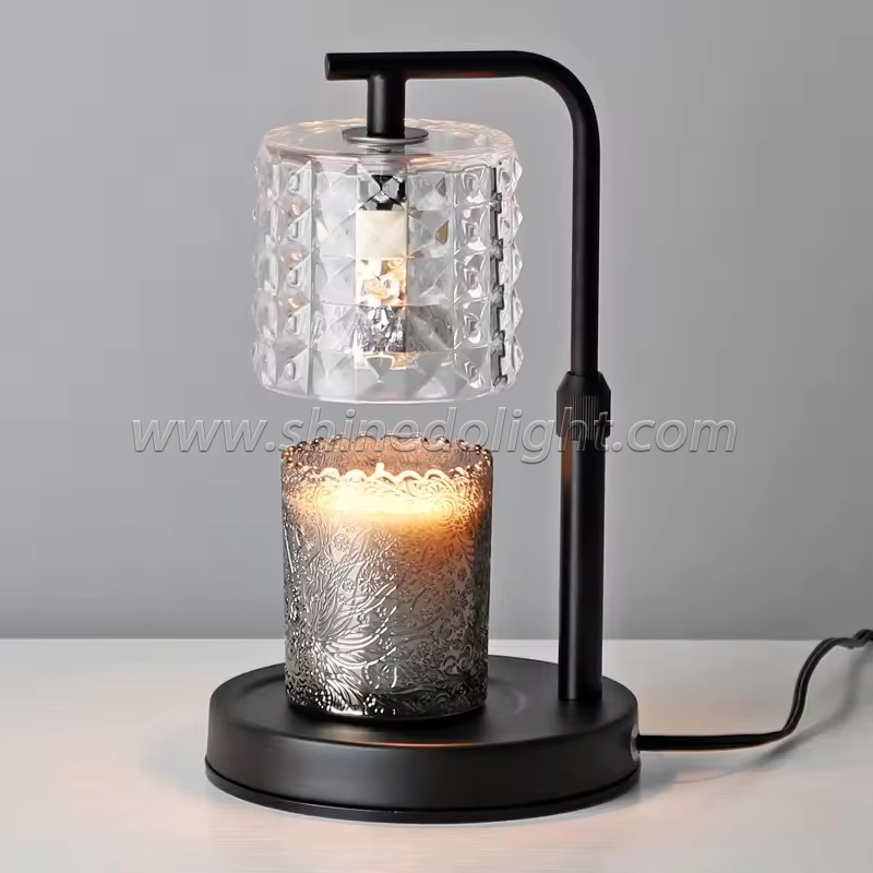 Aromatherapy Color Glass Indoor decor Scented Candle Warmer Lamp Candle Top Melting Lamp for the Bedroom SD-SL1662